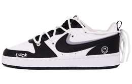 Nike Кроссовки для скейтбординга Court Borough Low 2 с противоскользящей подошвой, амортизацией и износостойким покрытием GS черно-белые, цвет Black White bq5448-104(team52-幸运小熊猫) | black white