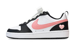 Nike Кроссовки для скейтбординга Court Borough Low-Top GS черно-бело-розовые, цвет Black Pink bq5448-115（team49-恋爱周刊） | black pink