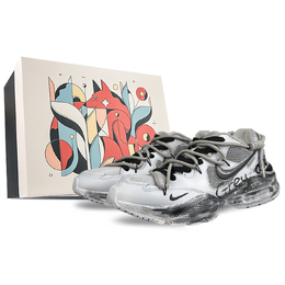 Nike Женские серые кроссовки Air Max Fusion противоскользящие износостойкие низкие для бега, цвет Gray cj1671-105(team40-废土世界) | gray