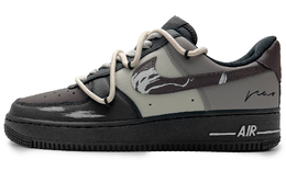 Nike Air Force 1 нескользящие лоу-топ скейтборд кроссовки унисекс черный, цвет Black cw2288-001(team285-男女款焦糖琉璃) | black