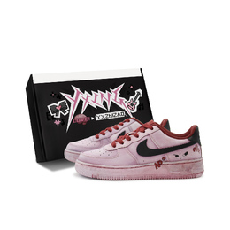 Nike Кроссовки Air Force 1 Low-Top Skateboard GS черно-красные, цвет Black Red dh2920-111(team186-害羞罪s-box) | black red