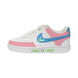 Nike Кроссовки Court Vision 1 Low Next Nature Watermelon Ice низкие для скейтбординга женские розовые белые зеленые, цвет Pink White Green dh3158-107(team48-西瓜冰) | pink white green