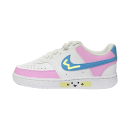 Nike Кроссовки Court Vision 1 Low Next Nature женские низкие скейтерские бело-голубые розовые, цвет White Blue Pink dh3158-107(team48-可爱多) | white blue pink