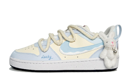 Nike Кроссовки Court Borough женские низкие желто-голубые, цвет Yellow Blue fv8120-141（team146-小兔奶糖女款） | yellow blue