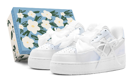 Nike Женские скейтерские кроссовки Air Force 1 низкие серебристо-голубые, цвет Silver Blue dh2920-111(teams-蓝色幸运心s-box) | silver blue