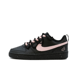 Nike Кроссовки для скейтбординга Court Borough Low 2 Yifan Beam Sprout противоскользящие износостойкие низкие GS черно-розовые, цвет Black Pink bq5448-115（team327-沉睡仙女） | black pink