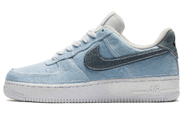 Nike Женские скейтерские кроссовки Air Force 1 Low топ в светло-голубом и синем цветах, цвет Blue dd8959-100(teamb-浅蓝牛仔) | blue