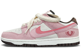 Nike Скользоустойчивые износостойкие низкие скейтбордские кроссовки Dunk унисекс розовые, цвет Pink hv1799-161(team501-前程巳锦-奶油草莓) | pink
