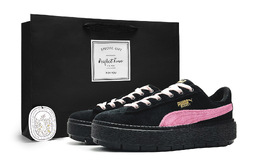 Puma Платформа Трейс уличные низкие скейтерские кроссовки женские розовые, цвет Pink 372613-01(team285-女款宠爱礼袋) | pink