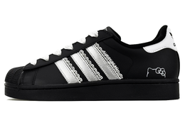 Adidas Женские скейтерские кроссовки Superstar 2 с низким верхом и устойчивостью к истиранию черного цвета, цвет Black jh9977(team537-喵喵泡芙) | black