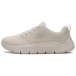 Skechers Женские беговые кроссовки Go Walk Fle с амортизацией, устойчивые к истиранию, дышащие, низкие, цвет экрю, цвет Ecru 125519-ofwt | ecru