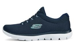 Skechers Низкие женские беговые кроссовки синие — морская синева/светло-голубые, цвет Marine Blue/Light Blue 12985-nvlb | marine blue/light blue