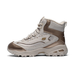 Skechers D'Lites мид-топ массивные кроссовки женские розовое золото, цвет Rose Gold 169077-rsgd | rose gold