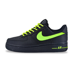 Женские скейтерские кроссовки Nike Air Force 1 Low-Top в черно-зеленом цвете, цвет Black Green dd8959-001(team618 一号绿光) | black green