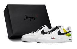 Nike Air Force 1 LOW 811 Manufactured No Banana Green Special Shoe Box низкие скейтбордские кроссовки GS белый желтый зеленый, цвет White Yellow Green dh2920-111(team80-女款禁止蕉绿s-box) | white yellow green