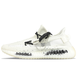 Adidas Изнашиваемые кеды Yeezy Boost 350 V2 низкие повседневные унисекс белый черный белый черный, цвет White Black hq6316(team373-白日黑辰) | white black