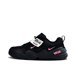 Nike Тех Хера устойчивые к истиранию низкие кеды унисекс черно-розовые, цвет Black Pink fj9532-101(team1149-标界粉） | black pink