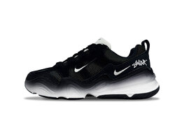 Nike Тех Хера Лоу топ повседневные кроссовки унисекс черно-белые, цвет Black White fj9532-101（team1237-墨影幻白） | black white
