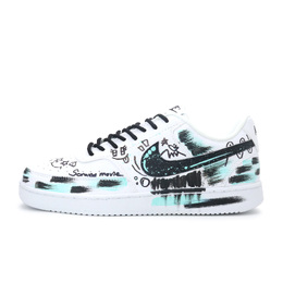 Nike Кроссовки Court Vision 1 мужские низкие черно-бело-зеленые, цвет Black White Green dh2987-101（team390-三色境界) | black white green
