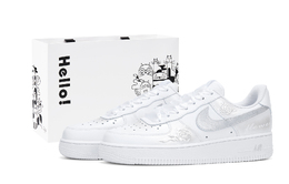 Nike Кроссовки Air Force 1 Low Top Unisex белые, цвет White 315122-111(team943-银花玫瑰) | white