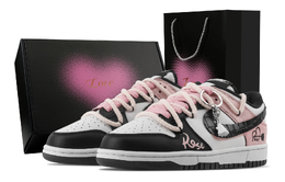 Nike Данки Faded Star Soul Trail, Heart Box устойчивые к истиранию лоу-топ скейтборд кроссовки унисекс розовый белый черный - розовый белый черный, цвет Pink White Black dd1391-100(team529-黯星魂迹-爱心礼盒) | pink white black