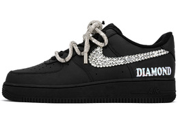 Nike Air Force 1 Противоскользящие и износостойкие дышащие низкие скейтерские кроссовки унисекс черные розовые - Diamond Alliance-Коробка не входит 315122-001(team18-粉钻联盟） | diamond alliance-box not included