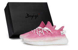 Adidas Yeezy Boost 350 V2 повседневные кроссовки унисекс низкие бело-розовые, цвет White Pink hq6316(team80-男女同款莓你不行s-box) | white pink