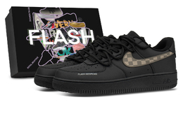 Nike Air Force 1 Miracle Merchant, коробка в комплекте, низкие скейтерские кроссовки унисекс черно-коричневые, цвет Black Brown cw2288-001（team1086-奇迹商人-sbox） | black brown
