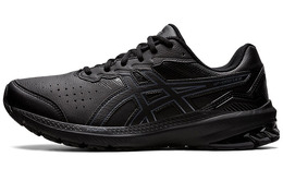 Asics GT 1000 Leather 2 Абразивостойкие низкие беговые кроссовки мужские черные ширина 2E 1131a059-001