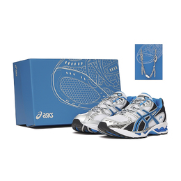 Asics GEL Nimbus 10.1 Low Top повседневные беговые кроссовки унисекс бело-голубые, цвет White Blue 1203a543-101先锋套装 | white blue
