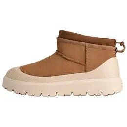 Ugg Кроссовки CL ULTRA MINI WEATHER термо утепленные зимние мужские коричневые, цвет Brown 1174196-cwtc | brown