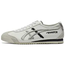 Onitsuka Tiger Мексико 66 нескользящие износостойкие низкие кеды унисекс белый серебристый, цвет White Silver 1183c320-102 | white silver