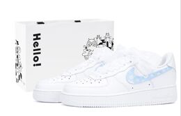 Nike Кроссовки Air Force 1 устойчивые к истиранию низкие унисекс белые, цвет White 315122-111(team943-夏日雏菊sbox)) | white