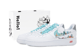 Кроссовки Nike Air Force 1 Low мужские бело-зеленые, цвет White Green 315122-111(team943-青空漫城) | white green