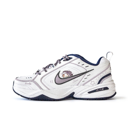 Nike Эйр Монарк 4 противоскользящие износостойкие низкие массивные кроссовки унисекс белый фиолетовый, цвет White Purple 415445-102 (team746-地精灵) | white purple