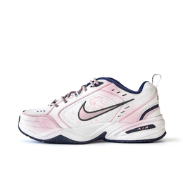 Nike Air Monarch 4 противоскользящие износостойкие низкие массивные кроссовки унисекс бело-розовые, цвет White Pink 415445-102(team189-小羊睡不醒) | white pink