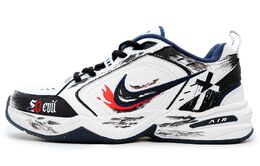 Nike Air Monarch 4 противоскользящие износостойкие низкие массивные кроссовки унисекс черно-белые, цвет Black White 415445-102（team241-反叛十字架） | black white