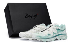 Salomon Кроссовки XT 6 Low Top повседневные беговые унисекс бело-зеленые, цвет White Green 412529(team80-男女心有山海s-box) | white green