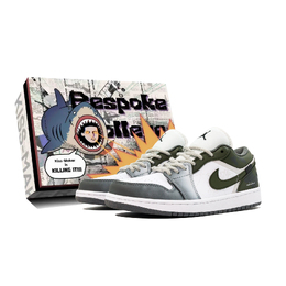 Nike Быстросохнущие легкие низкие скейтерские кроссовки унисекс серо-зеленые, цвет Gray Green 553558-152（team731墨影云阶-box） | gray green