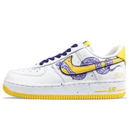 Nike Air Force 1 нескользящие лоу-топ скейтбордские кроссовки мужские белый - белый, цвет White fz1151-100(team40-曼巴) | white