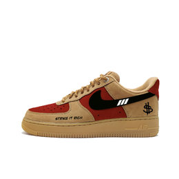 Nike Кроссовки Air Force 1 для скейтбординга унисекс низкие красно-черно-белые выжженный красный, цвет Burnt Red cj9179-200(team603-焦红暴击) | burnt red