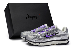 Nike P-6000 противоскользящие и износостойкие дышащие низкие кроссовки унисекс серебристо-серые фиолетовые, цвет Silver Gray Purple cn0149-001(team80-银月传说紫s-box) | silver gray purple