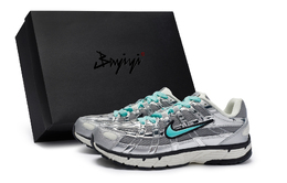 Nike P-6000 противоскользящие и износостойкие дышащие низкие кроссовки унисекс Silver Grey Tiffany, цвет Silver Gray Tiffany cn0149-001(team80-男女银月传说s-box) | silver gray tiffany