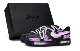 Кроссовки Nike Air Force 1 Unisex низкие розово-красные черные розово-красные, цвет Black Rose Red cw2288-001(team80-男女脊骨玫红s-box) | black rose red