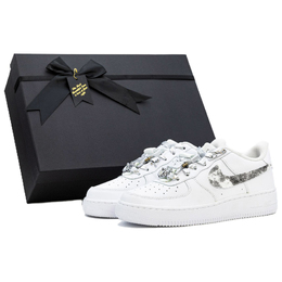 Кроссовки Nike Air Force 1 противоскользящие износостойкие низкие для скейтбординга мужские белый - белый [Obsidian Box], цвет White[Obsidian Box] cw2288-111(team335-银河之力礼盒) | white[obsidian box]