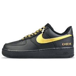 Nike Кроссовки Air Force 1 износостойкие низкие для скейтбординга унисекс черное золото, цвет Black Gold cw2288-001(team40-未来街头金) | black gold