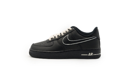 Nike Air Force 1 нескользящие амортизирующие низкие скейтерские кроссовки унисекс черный - черный, цвет Black cw2288-001（team719-黑武士双钩） | black