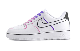 Nike Кроссовки Air Force 1 Aurora Low Top Skateboard Unisex фиолетово-розовые, цвет Purple Pink cw2288-111（team34-极光） | purple pink