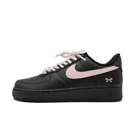 Nike Кроссовки Air Force 1 устойчивые к истиранию низкие для скейтбординга унисекс розово-черные, цвет Pink Black cw2288-001(team1143-蝴蝶洁) | pink black