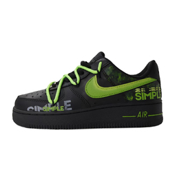 Кроссовки Nike Air Force 1 Abrasion Resistant Low Top Unisex черные, цвет Black cw2288-001(team704-暗夜绿影a) | black